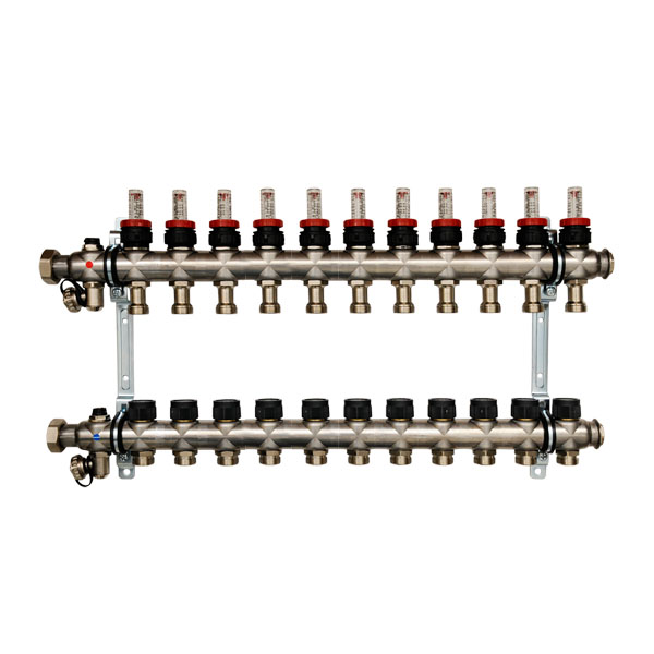 OVENTROP Multidis SF Verteiler Edelstahl 1- f�r FBH  11 Kreise DFE 0-5 l/min 1405361