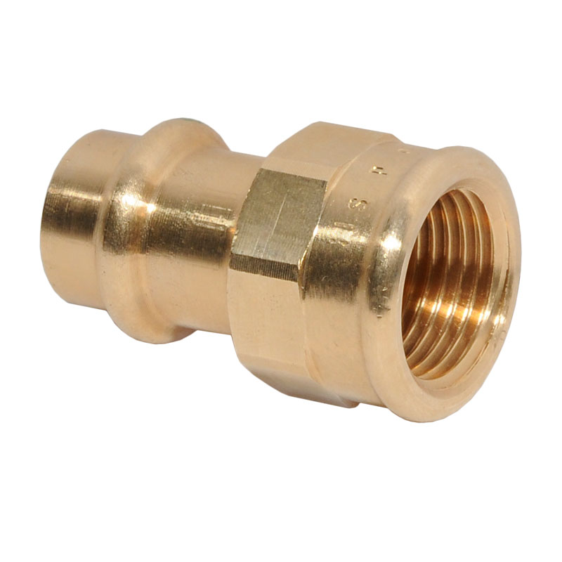 Viega Übergangsstück 22x1-(IG) mit SC Sanpress 2212 in 22mm x Rp1 Rotguss, 298128