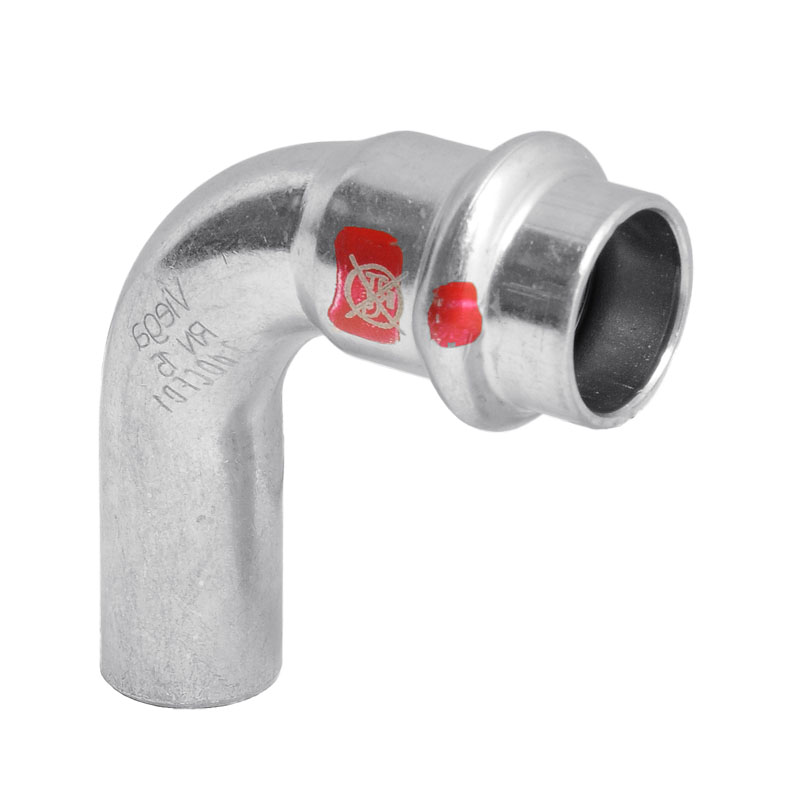 Viega Prestabo-Bogen Ø 35mm 90° I/A mit SC-Contur Modell 1116.1 Präzisionsstahl 558239