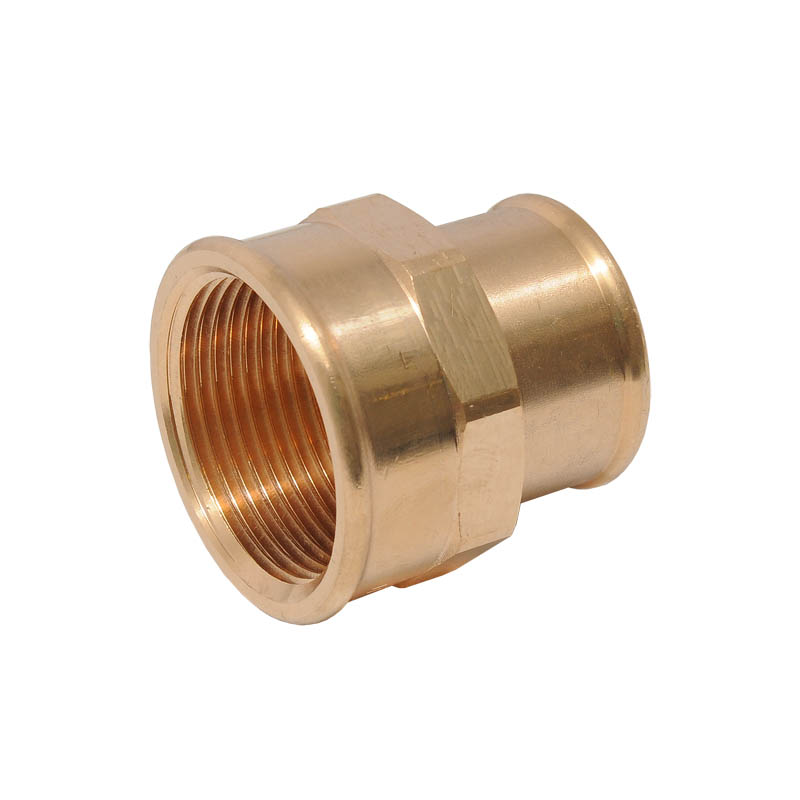 Viega Reduziermuffe Muffe 1- x 3/4- (IG/IG) 3240 in Rp1 x Rp3/4 Rotguss, 266356