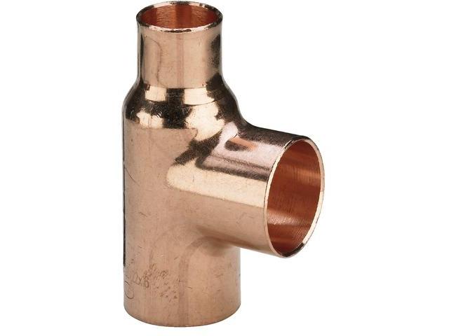 Viega T-Stück mit Lötanschluss Löt 95130 in 35mm Kupfer 104184